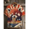 T-shirt da uomo estiva con stampa animale 3D e girocollo