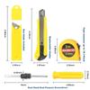 Heavy Duty Manual Wallpaper Cutter Utility Knife Set Trimming Tools for Home Improvement and DIY Projects