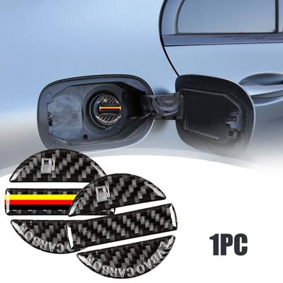 1PC Car Fuel Tank Anti Scratch Cap Cover Carbon Fiber Styling Decorative Stickers Universal Protection Auto Exterior Accessorie