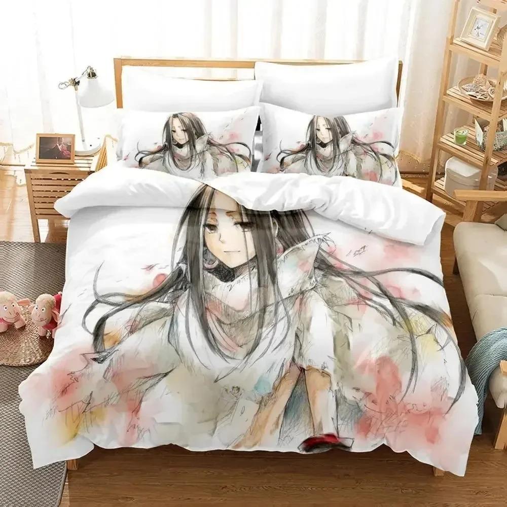 New Shaman King Bedding Set Single Twin Full Queen King Size Bed Set Adult Kid Bedroom Duvet cover Sets 3D Anime Bed Sheet Set