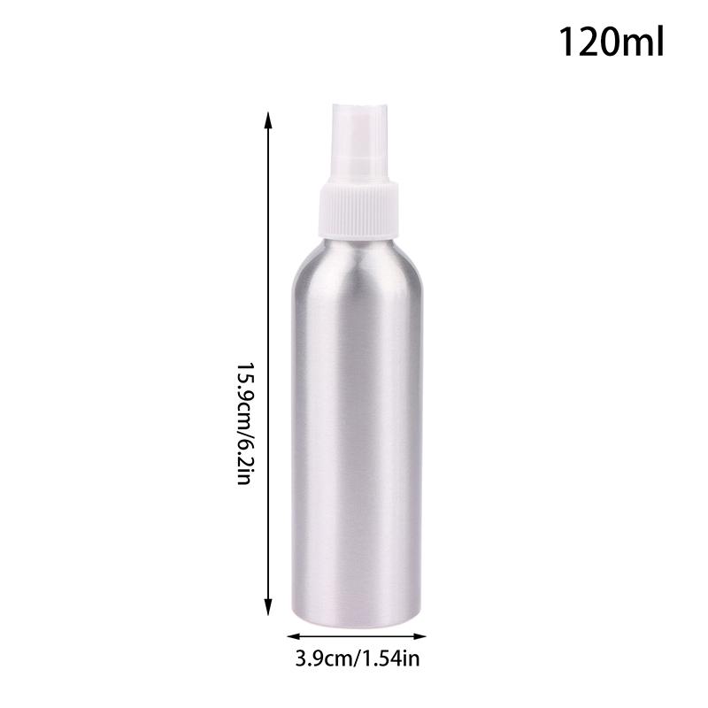 30/50/100/120/150/250/500Ml Empty Aluminum Spray Bottle Cosmetic Bottle Mini Metal Atomizer Bottles Travel Size For Cosmetics