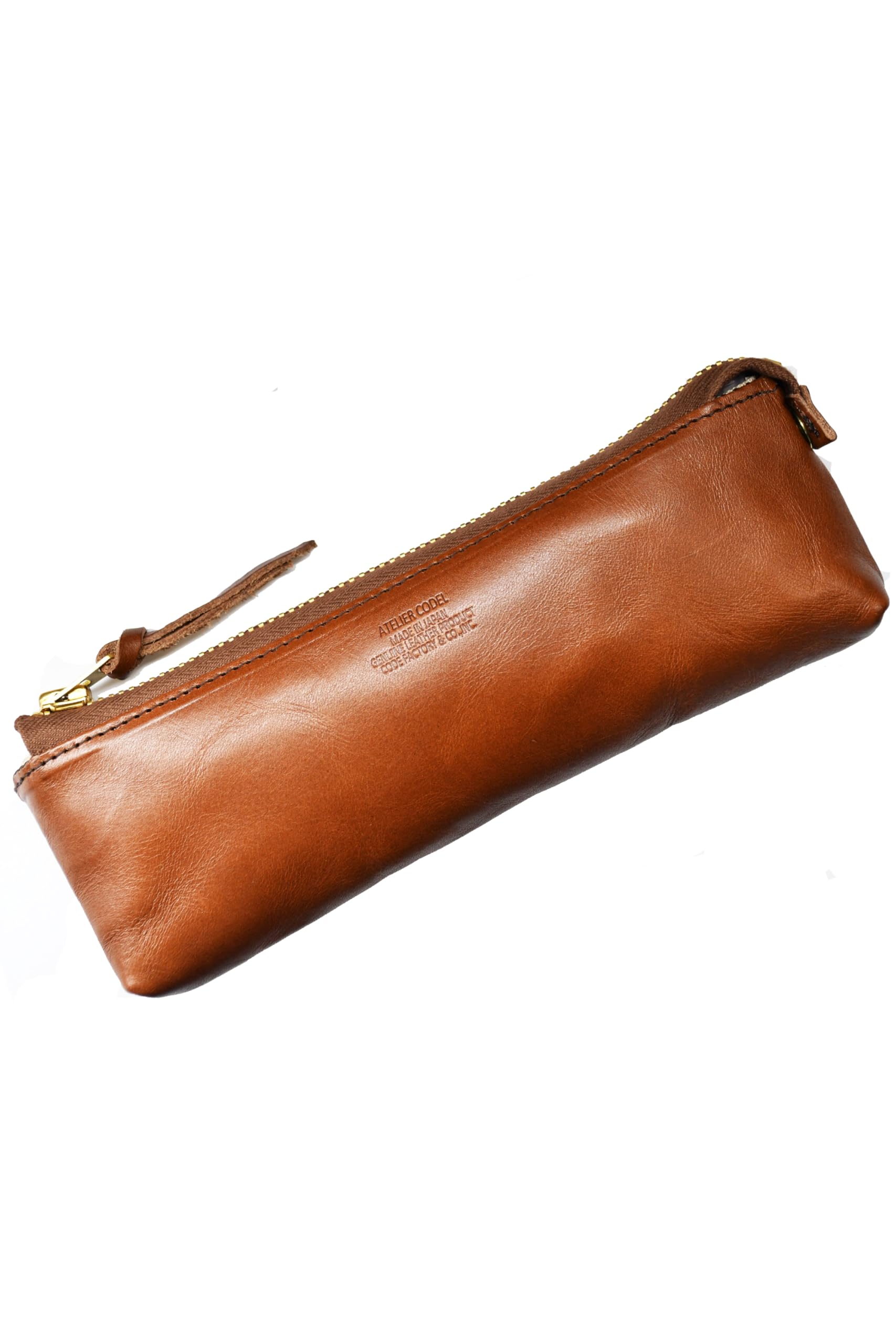 

atelierCODEL Кожаный чехол для карандашей Tochigi Premium Leather Сделано в Японии Чехол, Кожа, Текстура, (коричневый)