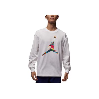 Como M J Flt Mtnside Gfx Ls Jersey de Cuello Redondo Sudadera Simple de Manga Larga para Hombre sudadera IM6512-100