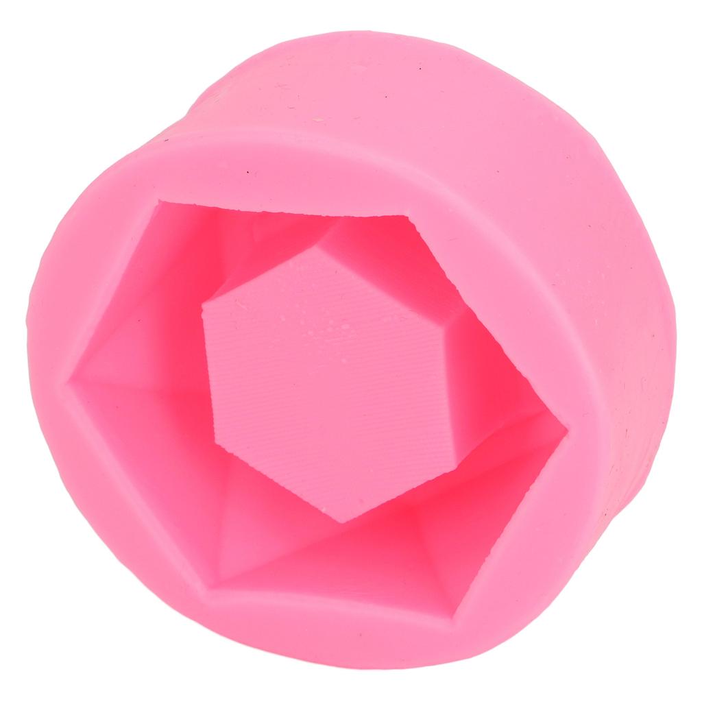 Silicone Flower Pot Mould Hex Reusable Succulent Planter Mould for Cake Chocolate Aromatherapy