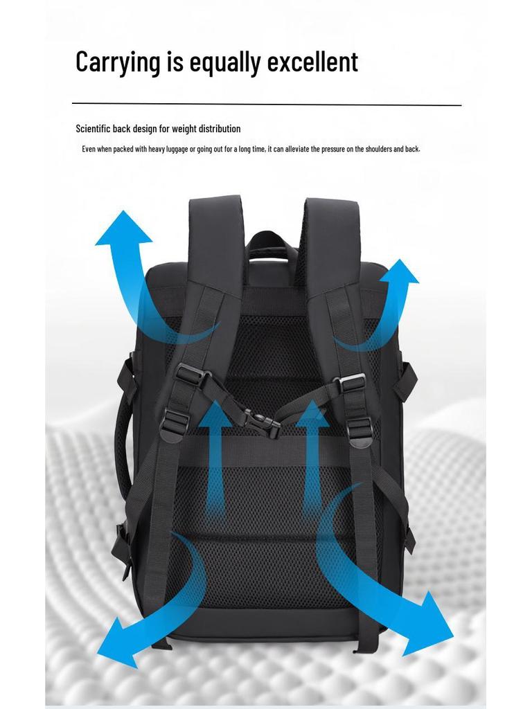 Expandable Water-Repellent Multifunction Travel Backpack with Large Capacity