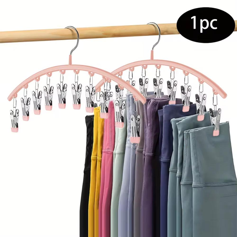 Windproof Drying Rack With 10 Hold Clips Yoga Pants Hanger New Curved Hanger  for Clothing Store
