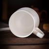 260ml Ceramic Teacup with Lid and Gold Rim
