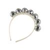 Exaggerated Silver Disco Ball Headband Mirror Ball Party Costume Headpiece  Hair Accessories