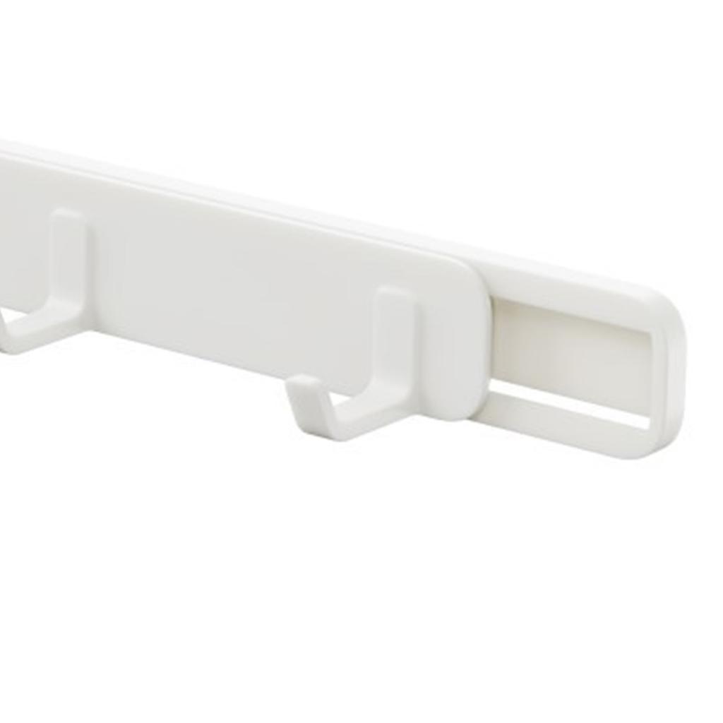 Storage Wall Hook Plastic Adhesive Sliding Multifunctional Wall Hanger for Bedroom Kitchen Bathroom