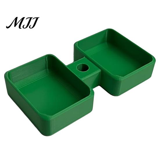 Dipping Sauce Cup for Car 3D Printed Holder Condiment Tray, 2 Compartment Dip Dispenser Container with Straw Hole, Universal Vehicle Tumbler Fast Food