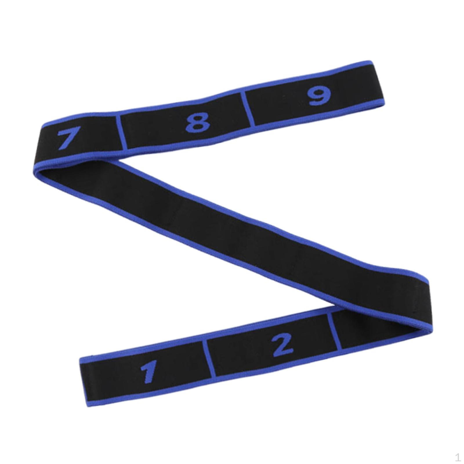 

Эластичная лента-эспандер с сегментами для домашнего спортзала, многопетлевая лента для тхэквондо, пилатеса, синий