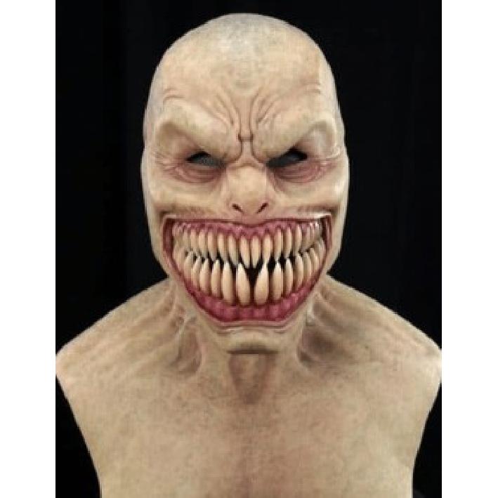 Halloween Slotted-Toothed Demon“Tracker”Horror Demon Latex Mask