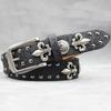 Original Skull Rivet Belt Punk Men'S Belt Women'S Snake Pattern Decorative Belt