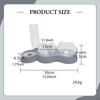 Double Cat Bowls Pet Feeder 15°tilted,with Automatic Water Bottle,Pet Food Bowl,Raised