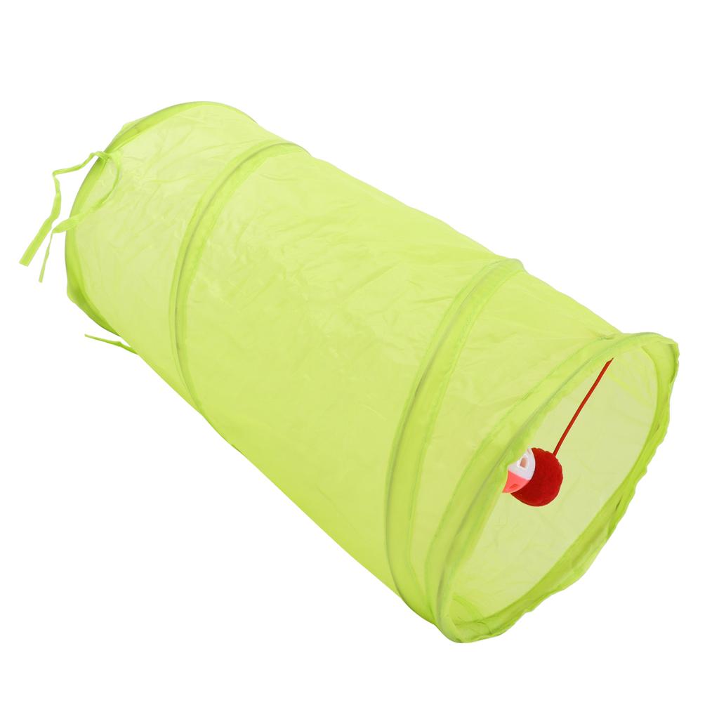 Cat Tunnel Foldable Polyester Interactive Tunnel Toy with Hanging   for Cats Rabbits Puppies