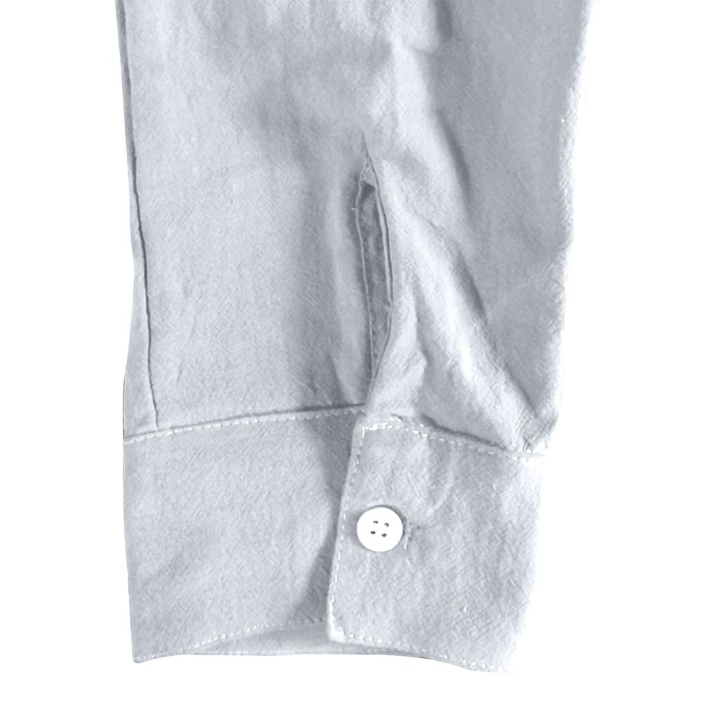 Pánská lněná košile s dlouhým rukávem košile s límečkem na knoflíčky košile business casual košile business košile regular fit