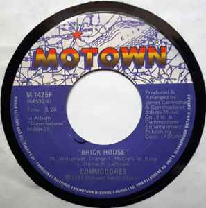 

7inch Record COMMODORES - Brick House M1425F MOTOWN 1977 Canada Soul/Funk Used