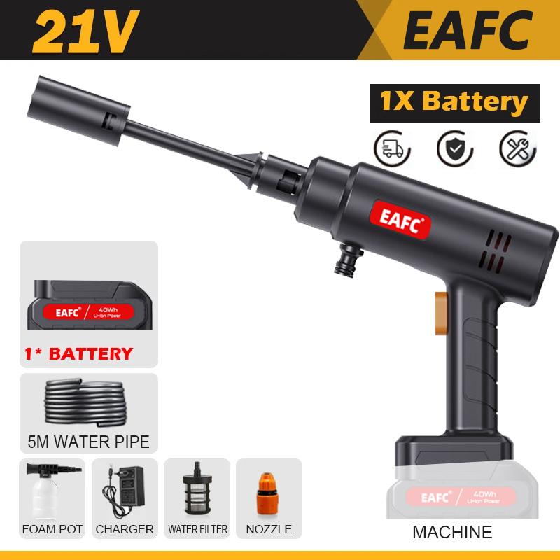 

Портативный беспроводной пистолет для мойки автомобилей высокого давления, 60 бар, генератор пены, водяной пистолет для дома, сада, аксессуары для чистки автомобиля серебряный