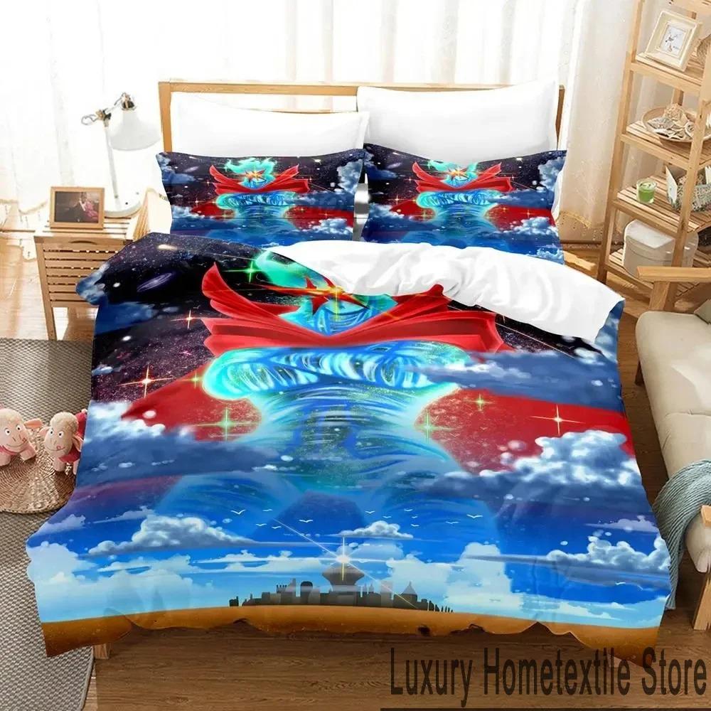 Anime Tengen Toppa Gurren Lagann Bedding Set Duvet Cover Bed Set Quilt Cover Pillowcase Comforter King Queen Size Boys Adult