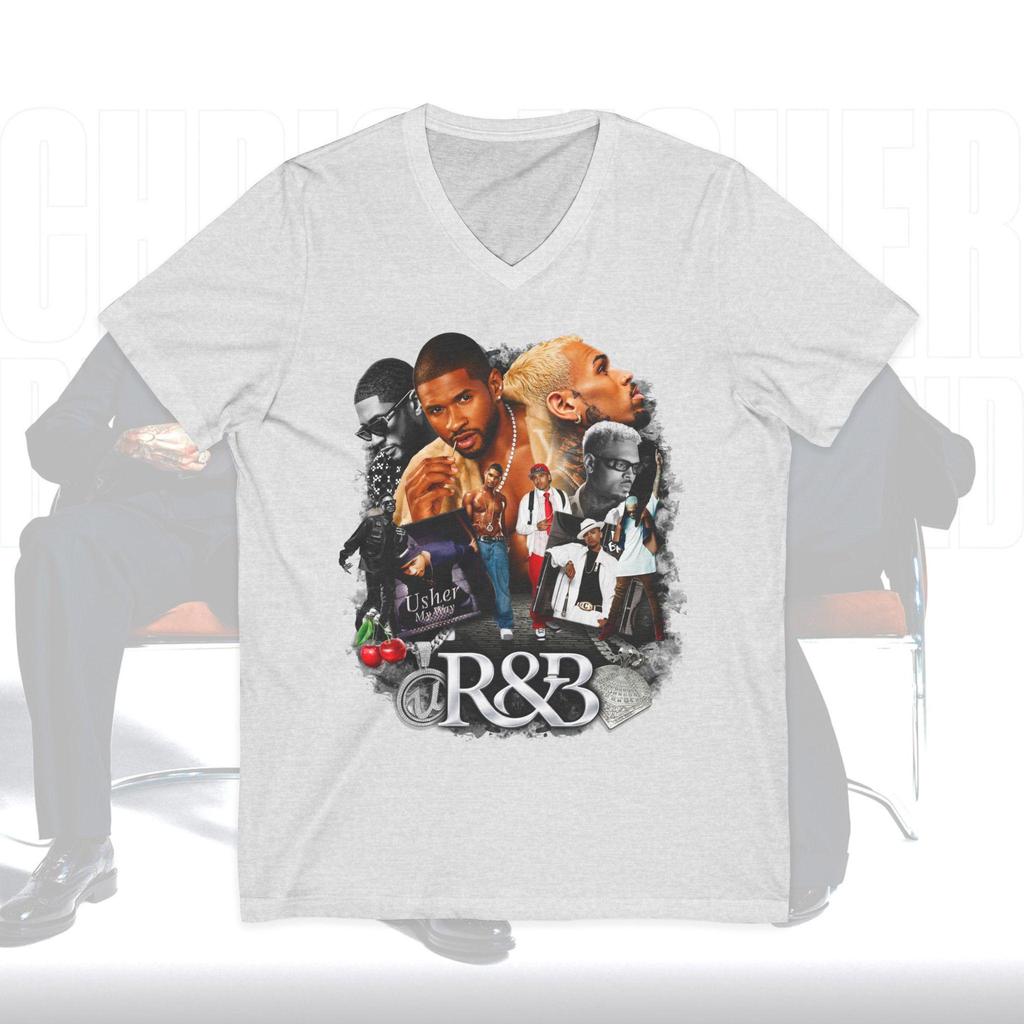 2026 New Raymond  Brown Tour Chris Brown Usher RnB Graphic Unisex Women T Shirt Unisex Cotton Short Sleeve Y2k Oversized Tees Tops