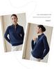 Women's 100% Pure Cashmere Half-Zip Cable Knit Sweater, Versatile & Casual