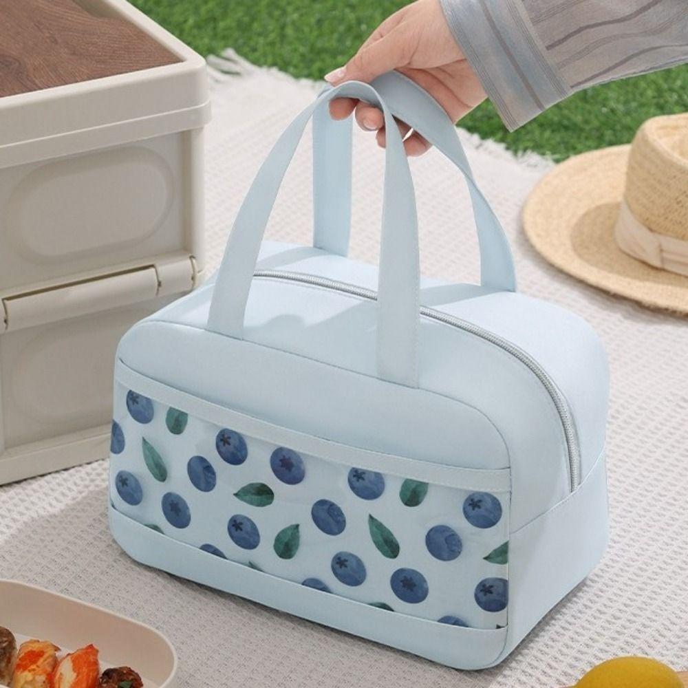 Aluminium Foil Insulated Cooler Bag Large Capacity Thermal Cooler Bag Cooler Handbag  Travel Use