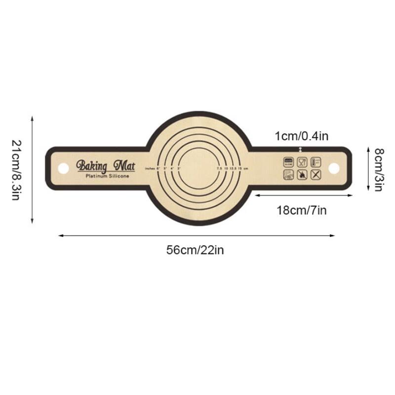 ZISIZ Silicone Baking Mat with Handles