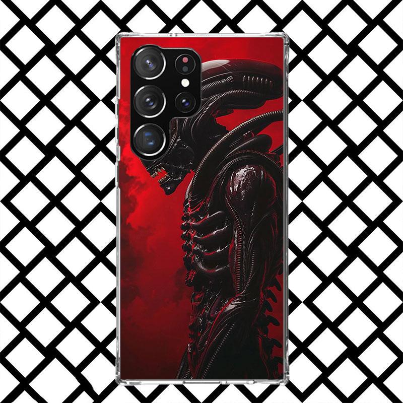 Cool A-Alien X-Xenomorph Phone Case for Samsung Galaxy S26 S25 Edge S24 S23 Ultra S22 Plus S21 FE S20 + Soft Cover Print Fundas
