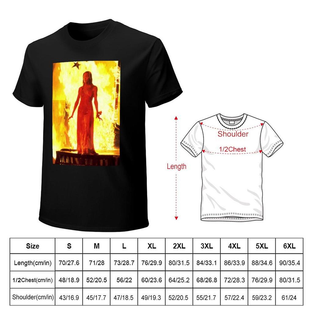 Carrie 1976, Horror Fan Gift T-Shirt Anime T Shirts Oversized Graphic Tee Korean Fashion Graphics Men'S Clothing