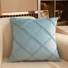Skin-friendly Velvet Crumpled Soft-covered Bedside Sofa Pillow with Core