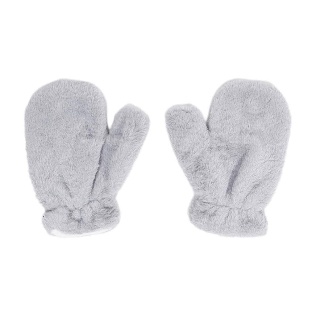 Winter Plush Gloves Thicken Soft Fluffy All Fingers Gloves Cute Windproof Warmer Mittens Women Solid Color Keep Warm Mittens