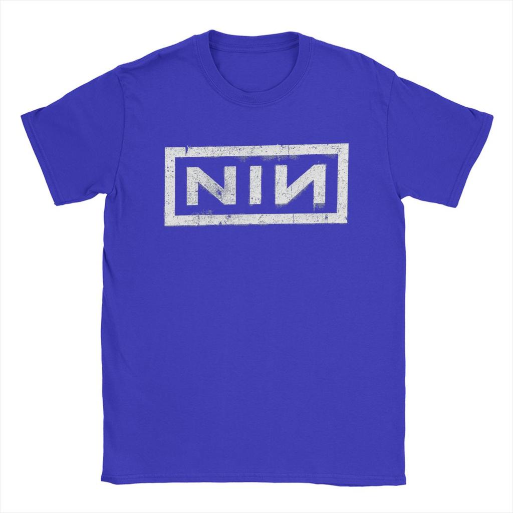 NIN Retro Logo Nine Inch Nails Pánske módne bavlnené tričko s okrúhlym výstrihom a krátkym rukávom Tričká Nápad na darček Oblečenie