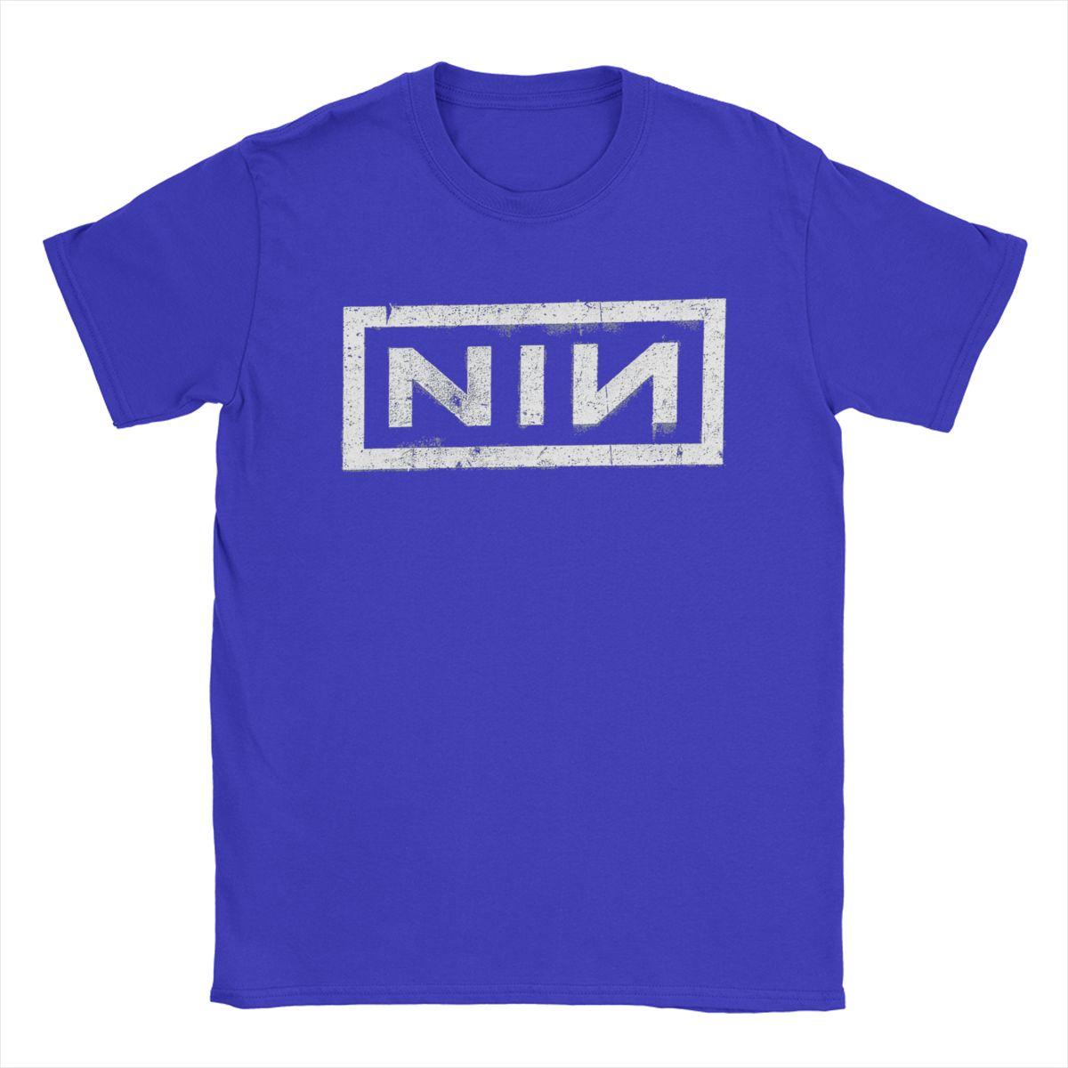

Футболка NIN Retro Logo Nine Inch Nails, мужская модная хлопковая футболка с круглым вырезом и коротким рукавом, идея для подарка, одежда 4XL