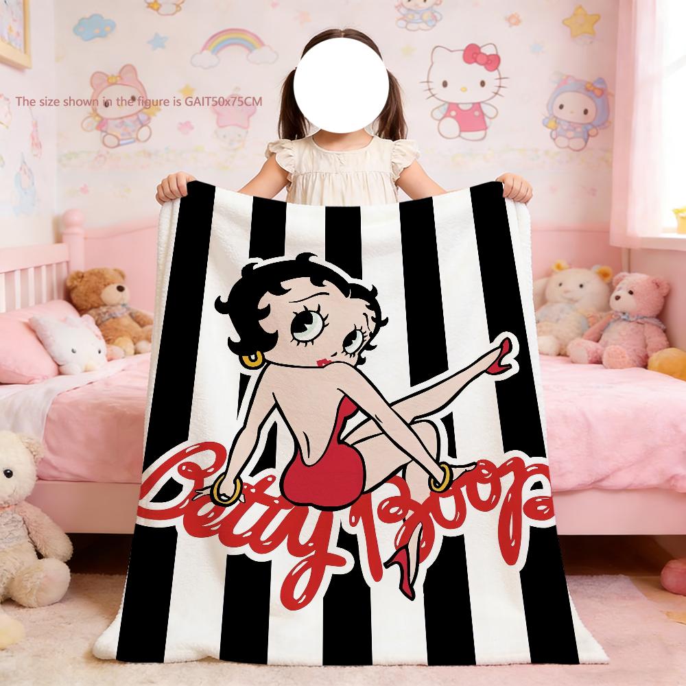Blanket For Soft Cartoon Throw Blanket for Picnic Bed Sofa Home B-BoopS Bedroom Cozy B-B-BettyES-S Warm Comfortable