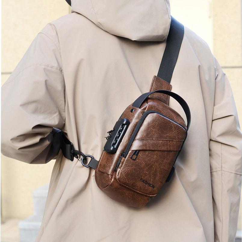 Anti-splashing Chest Bag Crossbody Bag Men's Sports Shoulder Bag Chest Crossbody Backpack