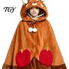 Cozy Sleep Wear Animal Wearable Blanket Hoodie, Adults Oversized Fleece Sweatshirt Comfortable Cape Sleepwear, Halloween Cosplay Costume Plush Hooded