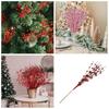 10 Pack 43cm Berry Stem Ornaments Sparkling 12 Forks Berries Flowers Decorations Glitter Design Decorations Picks