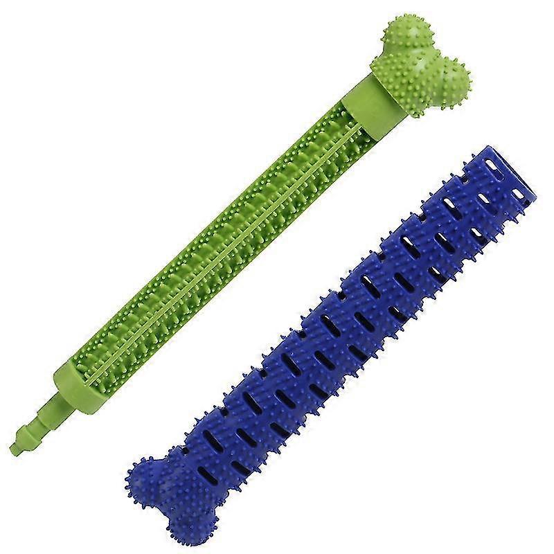 2 pieces of dog toys bite simulation bone molar stick dog toothbrush sound cleaning teeth interactive bite resistant pet supplies Betterlifefg