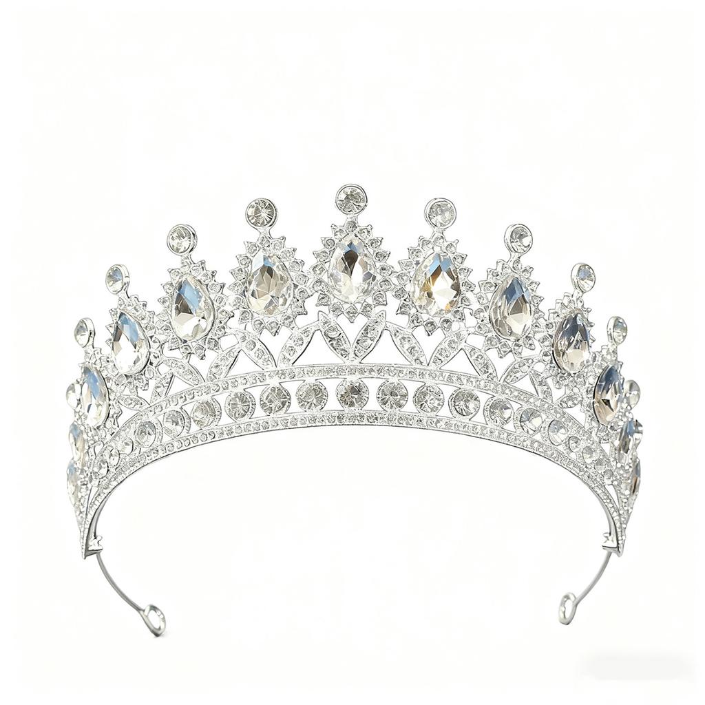 Crown Tiara Bride  Rhinestone Crown  Wedding Dress  Adult Ceremony Birthday  Princess Hair Accessories  Children