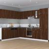 Lyon Oven Cabinet Brown Oak Effect 60 X 46 X 81.5 Cm Particleboard