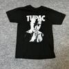 T-ShirtTupac T-Shirt Herren Größe S Schwarz Grafik Rap T-Shirt Hip Hop Kurzarm 2Pac