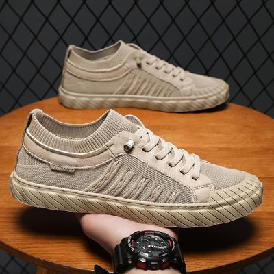 Heren Canvas Sneakers Man Casual Wandelen Flats Slip-on Gevulkaniseerde Schoenen 2024 Zomer Ademend Werkschoeisel Zapato De Hombre
