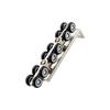 1Pair Sliding Door Pulley Sliding Door Slide Rail Hanging Wheel Silent Glass Wooden Door Track Hanging Rail Pulley Hanging Pulley Balcony Silent
