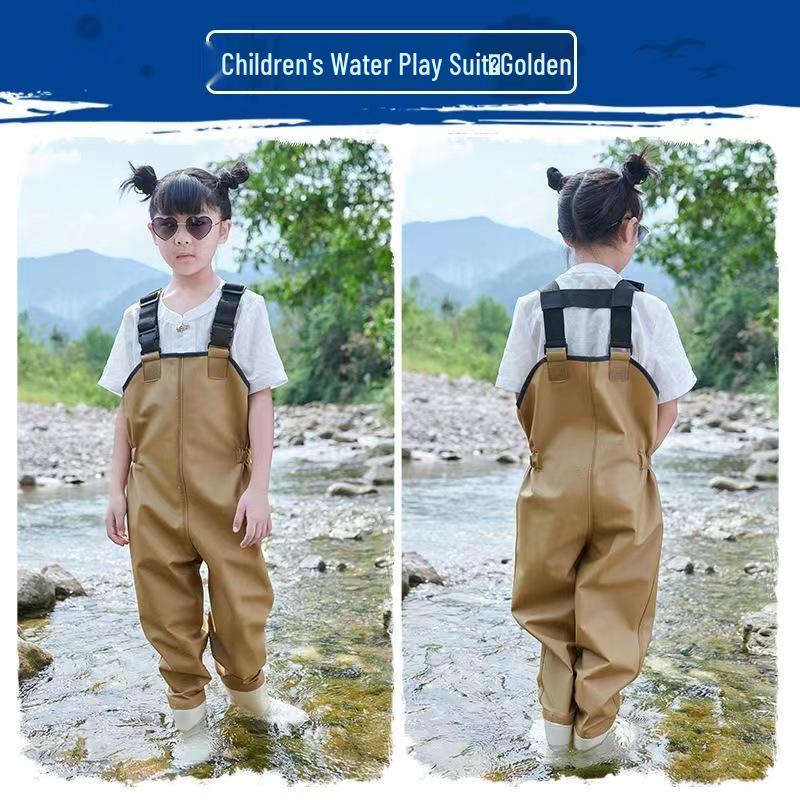 

Ультралегкие детские водонепроницаемые штаны-нагрудники для вейдинга - Цельный комбинезон для пляжа и детского сада 18cm (Shoe Size 29)