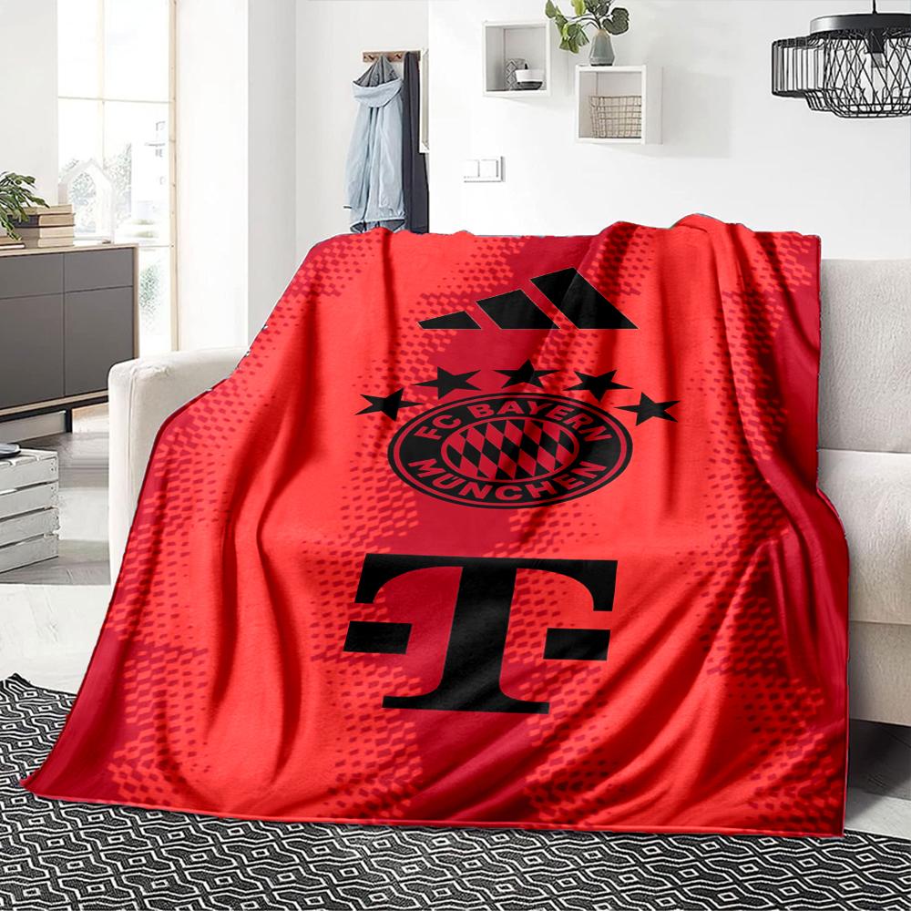 Coperte con Stemma del Bayern Monaco in Flanella Stampata Traspiranti Calde Plaid per Casa Ufficio Copriletto 0708a123