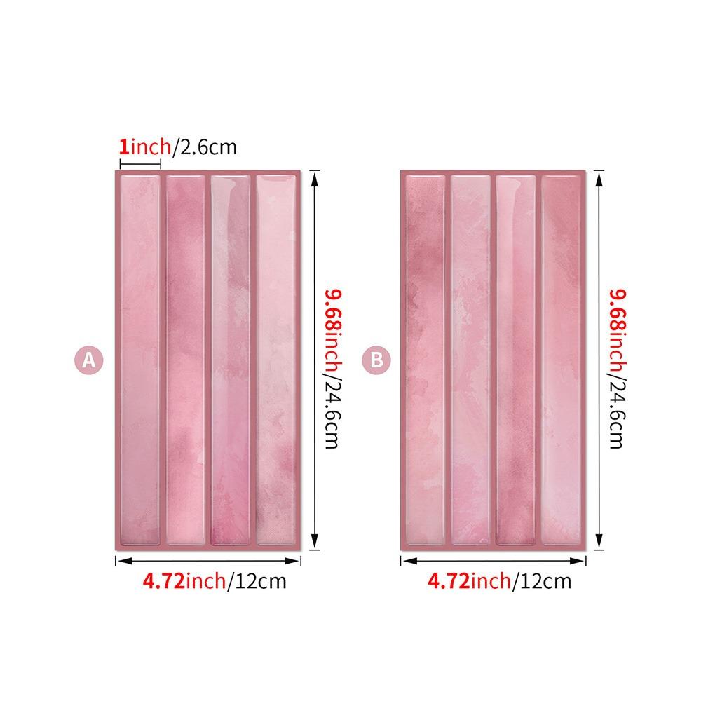 Multicolor Tile Wall Sticker Waterproof Decorative Stickers 3D Kitchen Wall Paper Home Decoration
