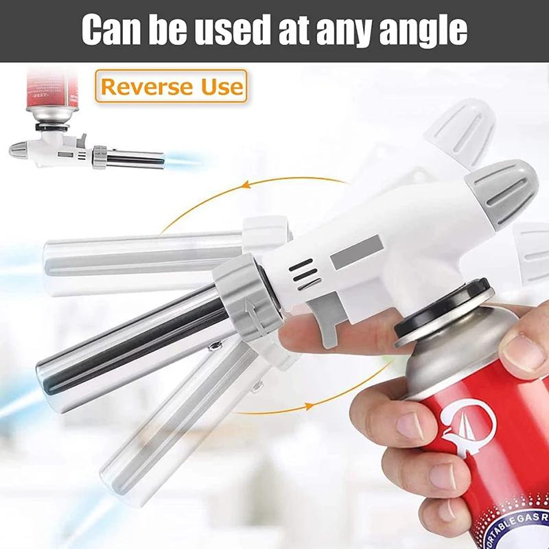 Brenner Kochen Zündautomatik Butangas Schweißbrenner Schweißgasbrenner Flamme Gasbrenner Flammwerfer Gebläse für BBQ Schweißbrenner