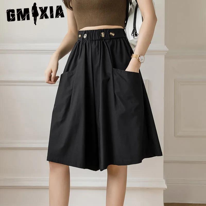 

GMXIA Женские модные повседневные летние весенние шорты M чёрный