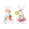 Easters Gnomes with Carrot and Sign Easters Gnomes Plush Doll with Rabbit Tabletop Accent for Festival Atmosphere