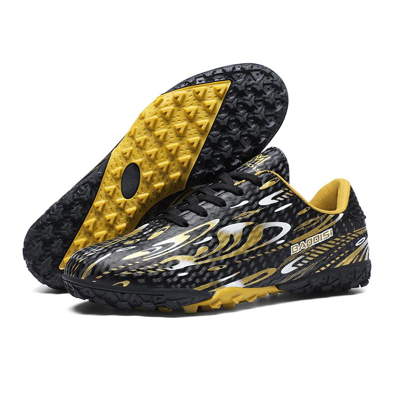 Fashion Men's Soccer Shoe TF/FG Non-Slip Turf Soccer Cleats Train Shoes Comfortable Simple Design Sneakers Casual Lace Up Football Boots